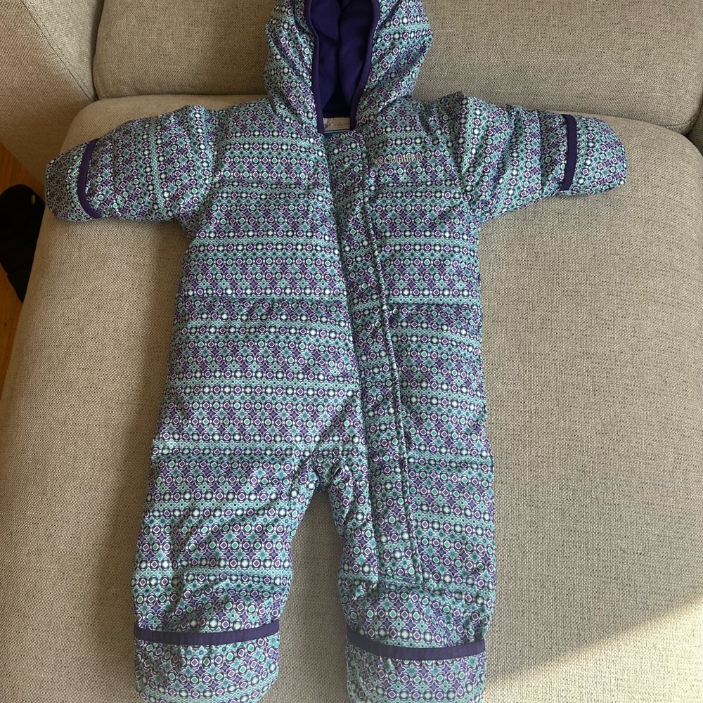 Columbia Infant Hooded Snowsuit Puffer 6-12 Months